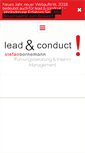 Mobile Screenshot of lead-conduct.de