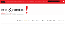 Tablet Screenshot of lead-conduct.de